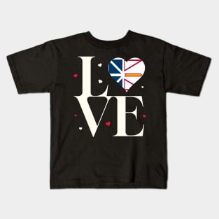 Love for Newfoundland & Labrador T-Shirt Kids T-Shirt